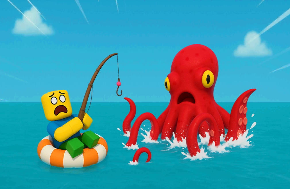 Obby Fishing Catch The Megalodon game cover